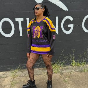 Black Miles College Hockey Jersey